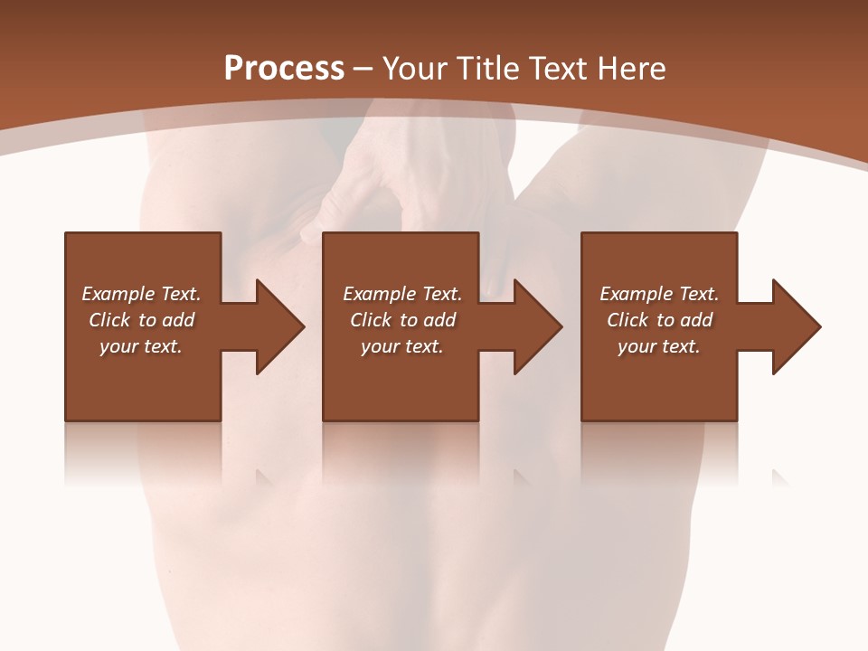 Back Of A Man Who Is Fit And Is Stretching PowerPoint Template