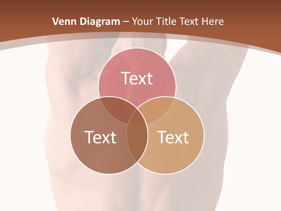 Back Of A Man Who Is Fit And Is Stretching PowerPoint Template