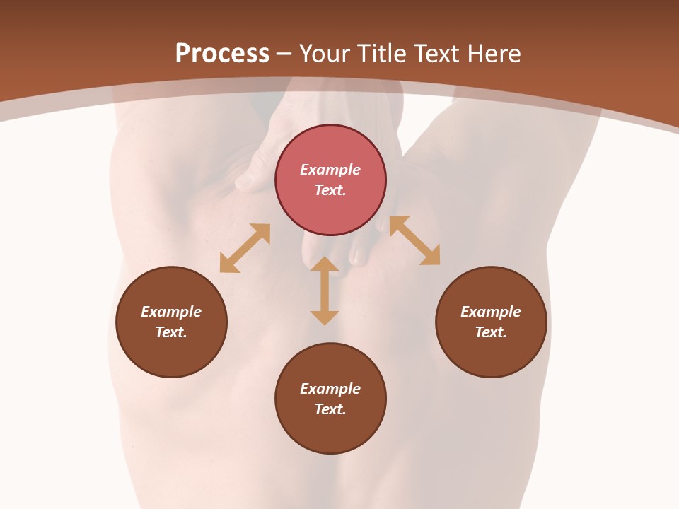 Back Of A Man Who Is Fit And Is Stretching PowerPoint Template