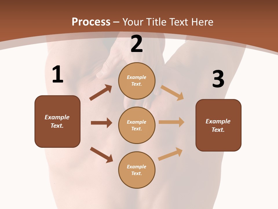 Back Of A Man Who Is Fit And Is Stretching PowerPoint Template