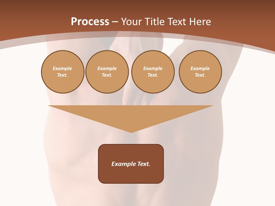 Back Of A Man Who Is Fit And Is Stretching PowerPoint Template