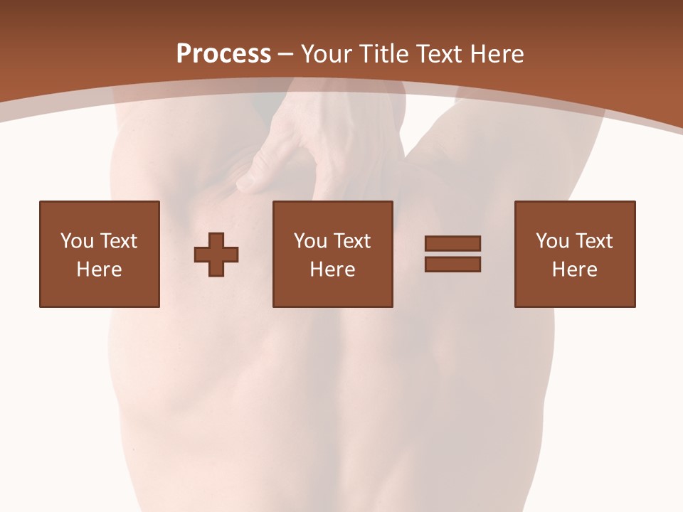 Back Of A Man Who Is Fit And Is Stretching PowerPoint Template