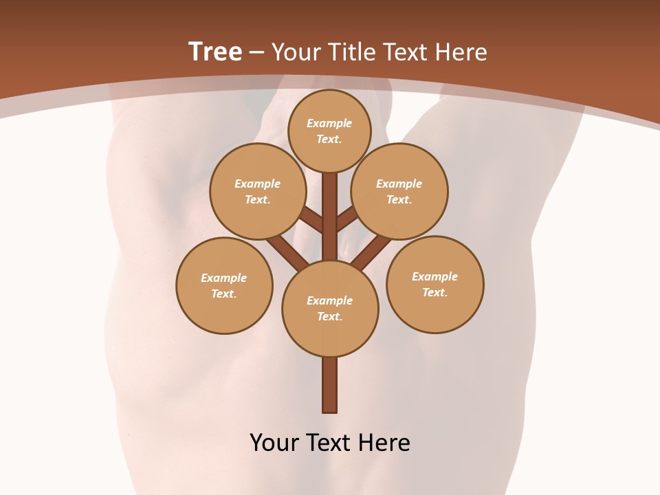 Back Of A Man Who Is Fit And Is Stretching PowerPoint Template