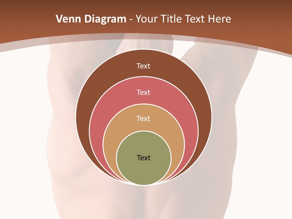 Back Of A Man Who Is Fit And Is Stretching PowerPoint Template