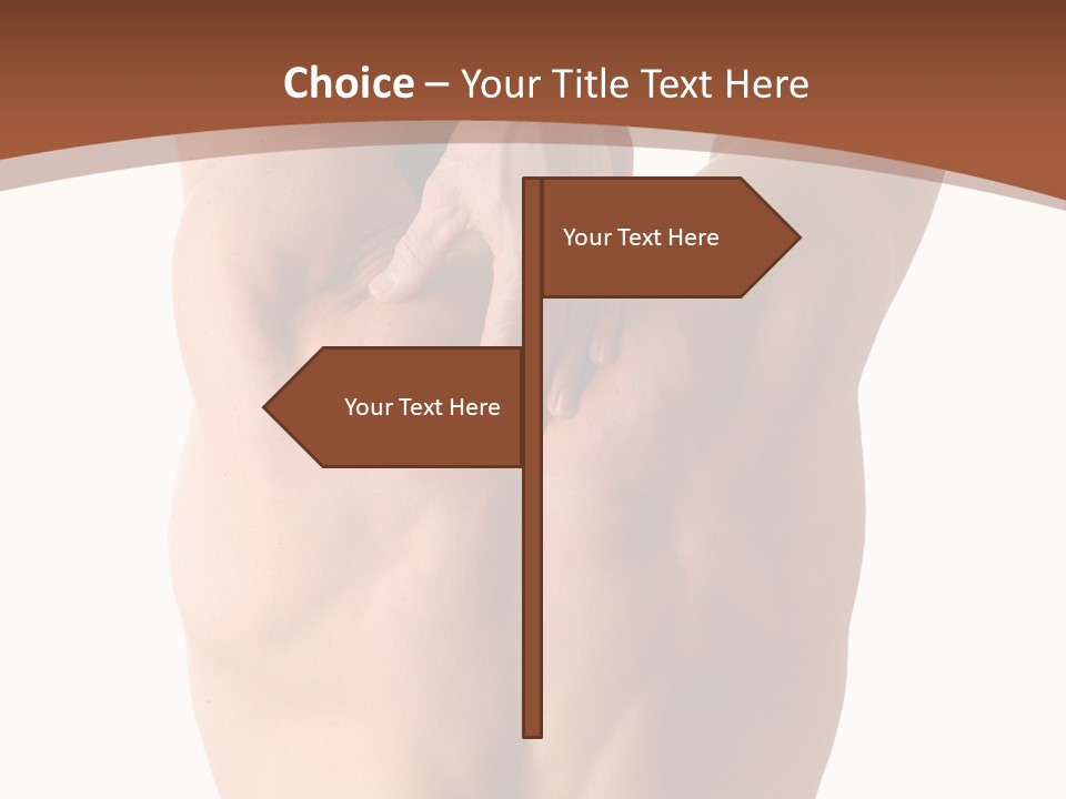 Back Of A Man Who Is Fit And Is Stretching PowerPoint Template