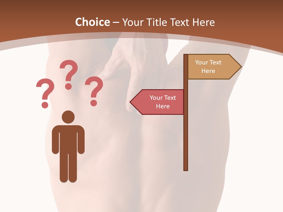 Back Of A Man Who Is Fit And Is Stretching PowerPoint Template