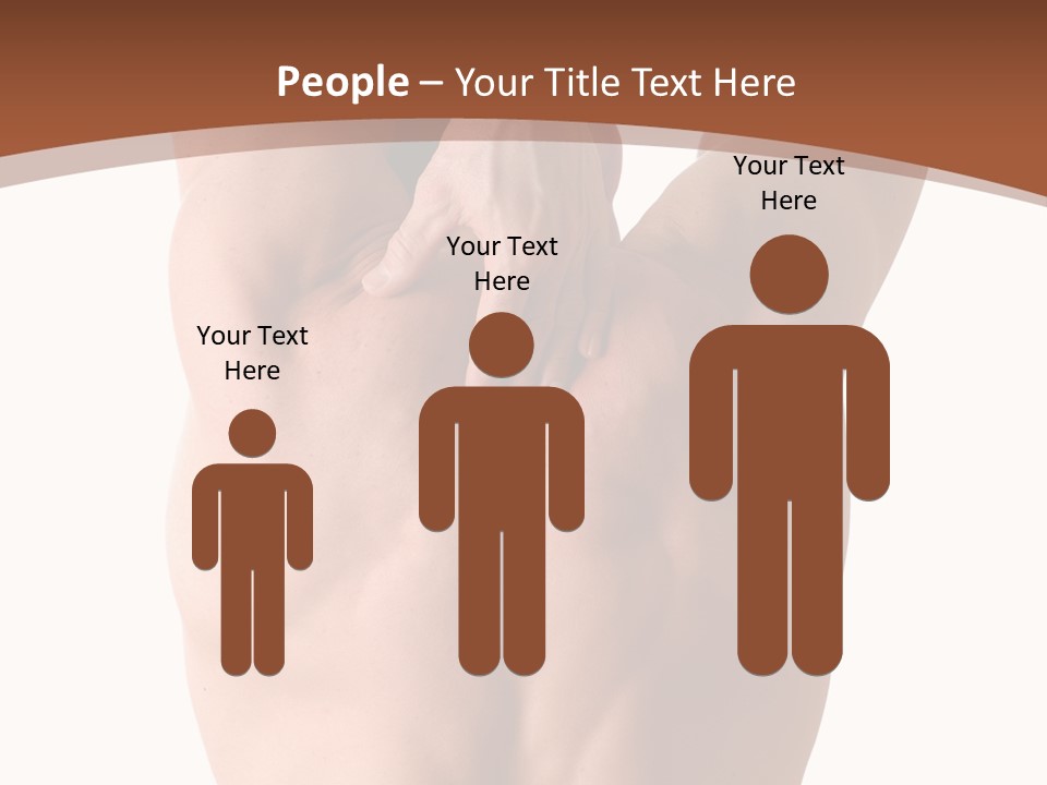 Back Of A Man Who Is Fit And Is Stretching PowerPoint Template