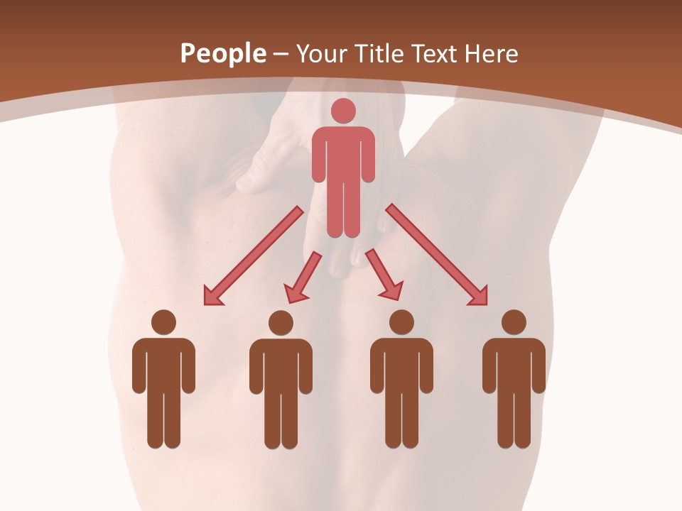 Back Of A Man Who Is Fit And Is Stretching PowerPoint Template