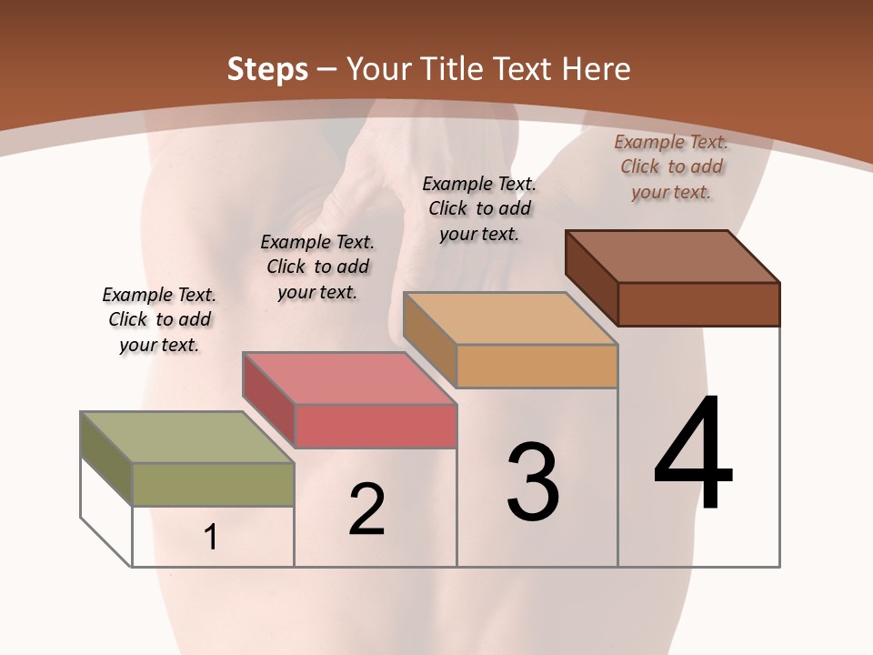 Back Of A Man Who Is Fit And Is Stretching PowerPoint Template