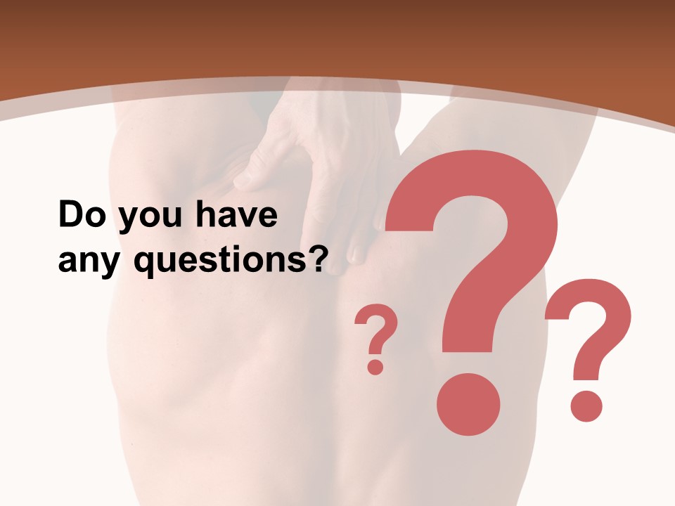 Back Of A Man Who Is Fit And Is Stretching PowerPoint Template