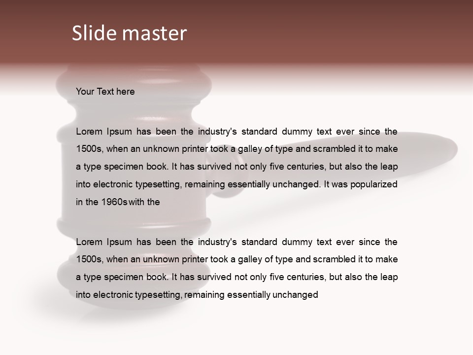 Judge's Gavel PowerPoint Template