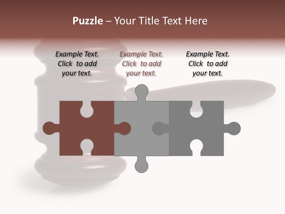 Judge's Gavel PowerPoint Template