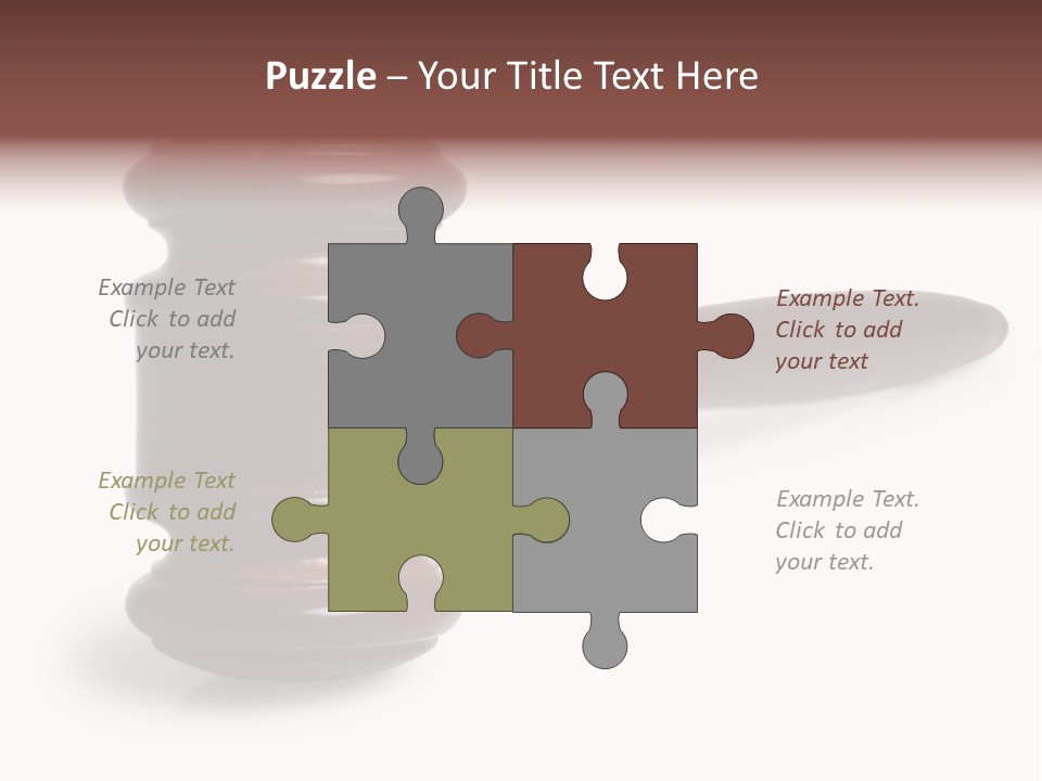 Judge's Gavel PowerPoint Template