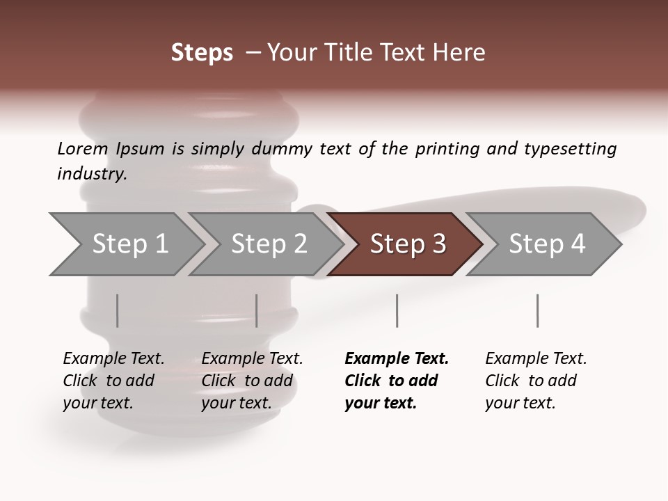 Judge's Gavel PowerPoint Template