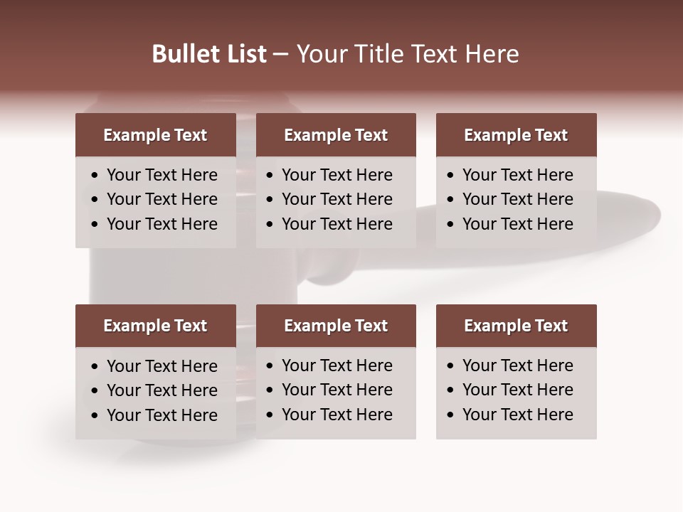 Judge's Gavel PowerPoint Template