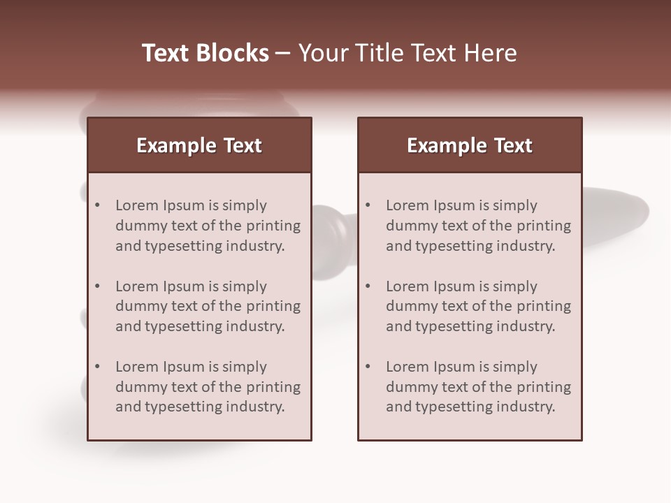 Judge's Gavel PowerPoint Template