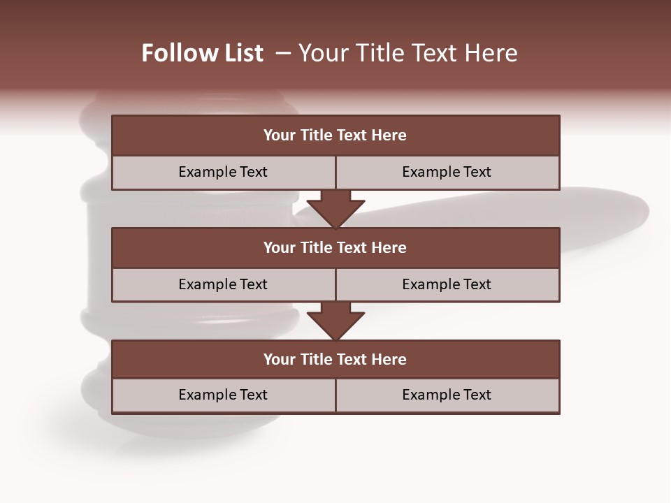 Judge's Gavel PowerPoint Template