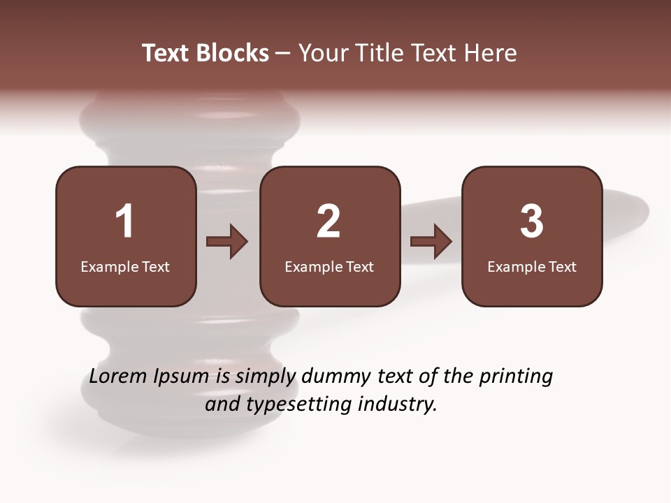 Judge's Gavel PowerPoint Template