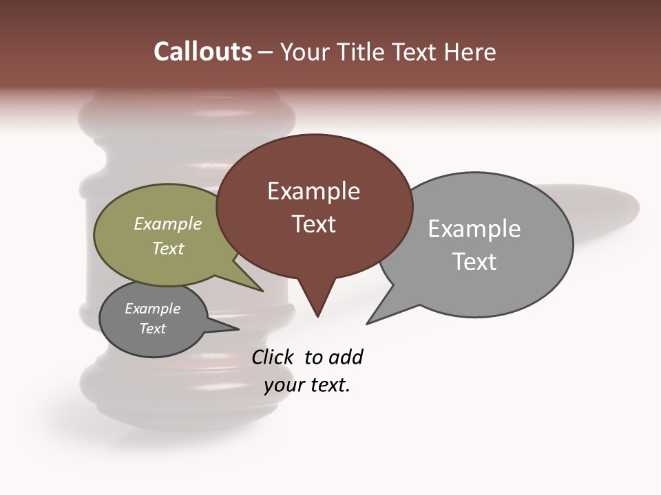 Judge's Gavel PowerPoint Template