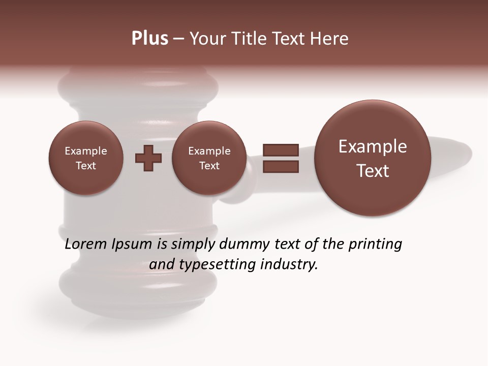 Judge's Gavel PowerPoint Template