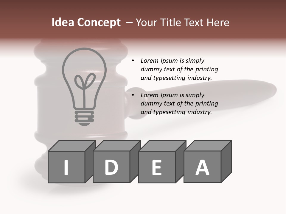 Judge's Gavel PowerPoint Template