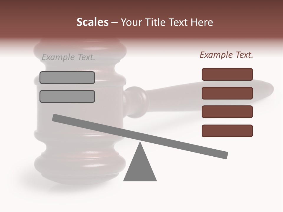 Judge's Gavel PowerPoint Template