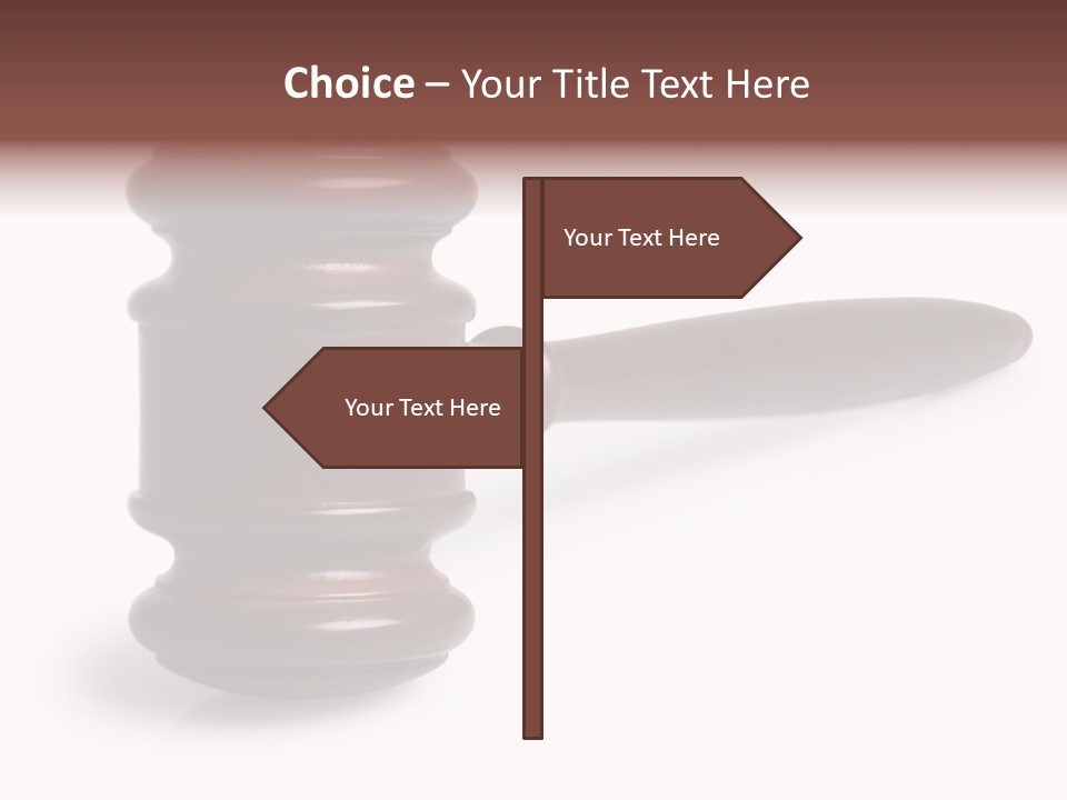 Judge's Gavel PowerPoint Template