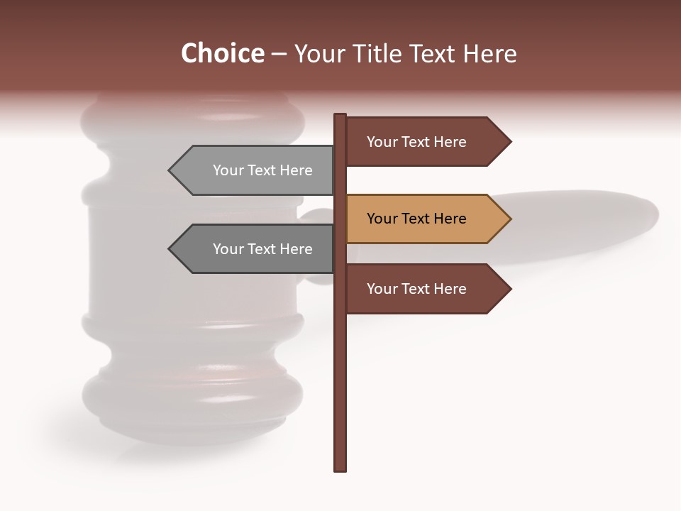 Judge's Gavel PowerPoint Template