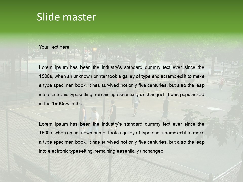 Almost Empty Beach PowerPoint Template