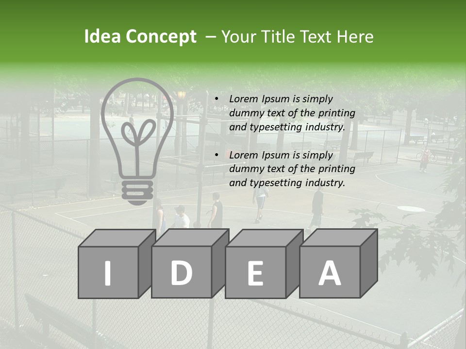 Almost Empty Beach PowerPoint Template