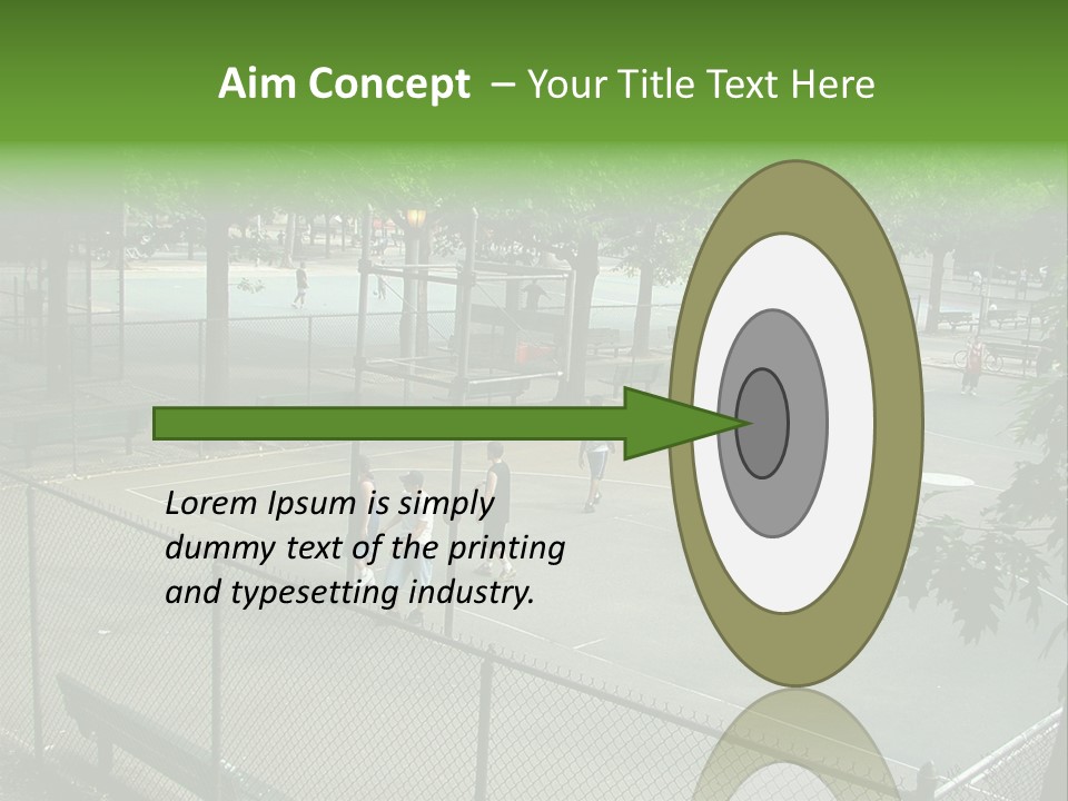 Almost Empty Beach PowerPoint Template