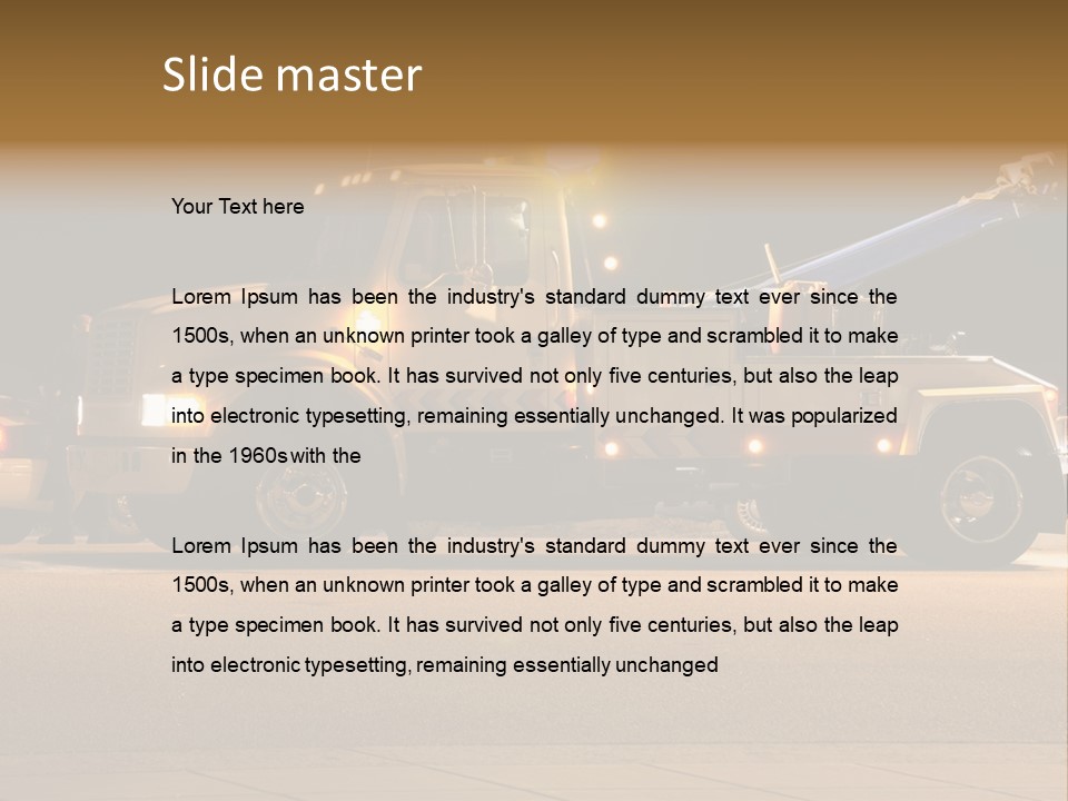 Tow Truck PowerPoint Template