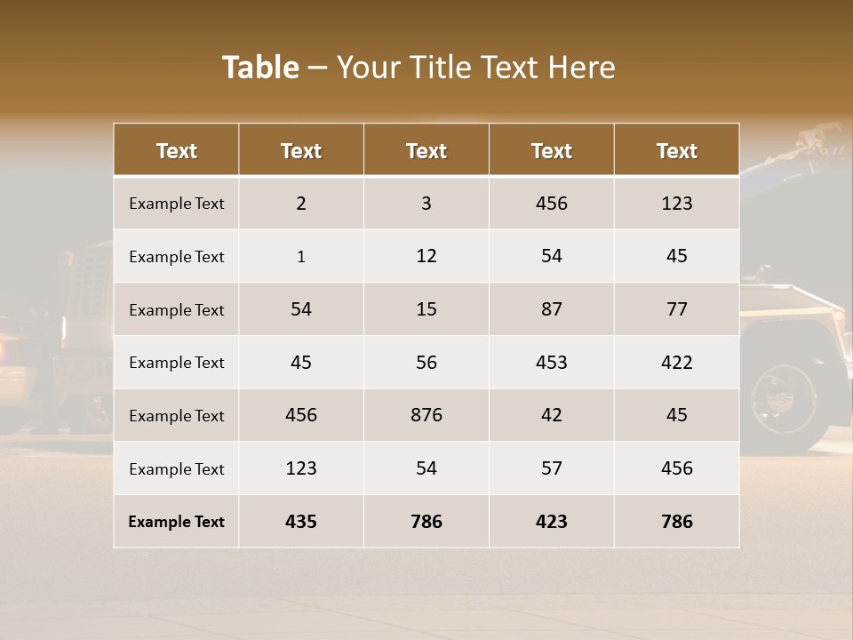Tow Truck PowerPoint Template