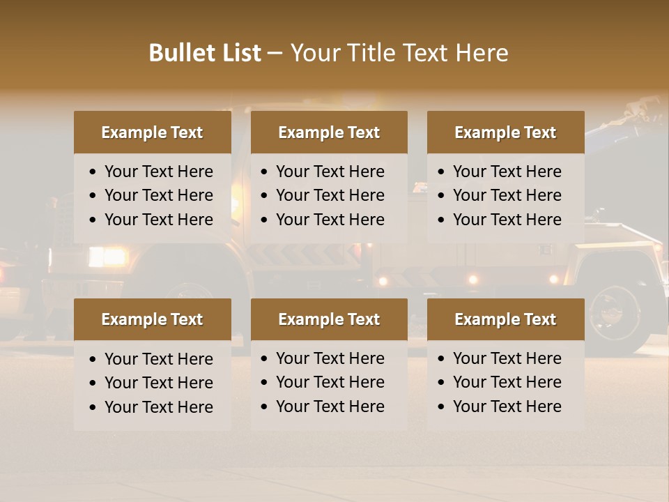Tow Truck PowerPoint Template