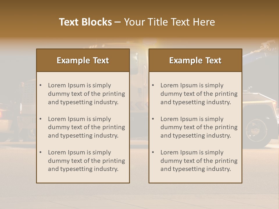 Tow Truck PowerPoint Template
