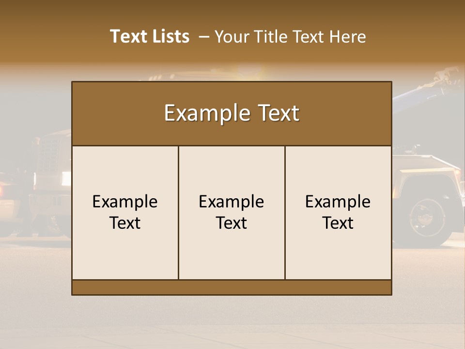 Tow Truck PowerPoint Template