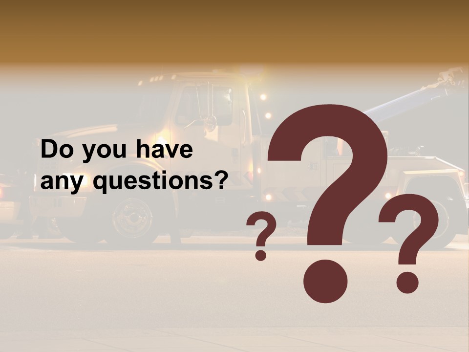 Tow Truck PowerPoint Template