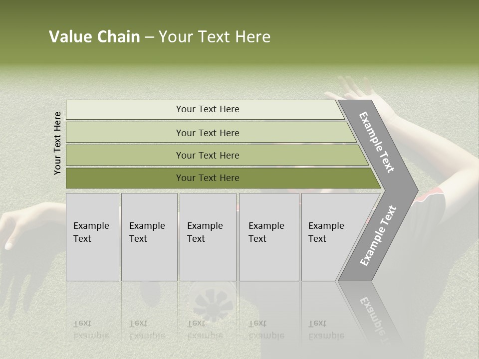 Young, Female Golf Player Smiling And Embracing The Hole At A Golf Course. PowerPoint Template