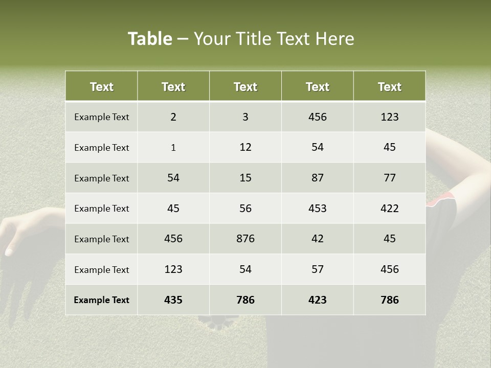 Young, Female Golf Player Smiling And Embracing The Hole At A Golf Course. PowerPoint Template