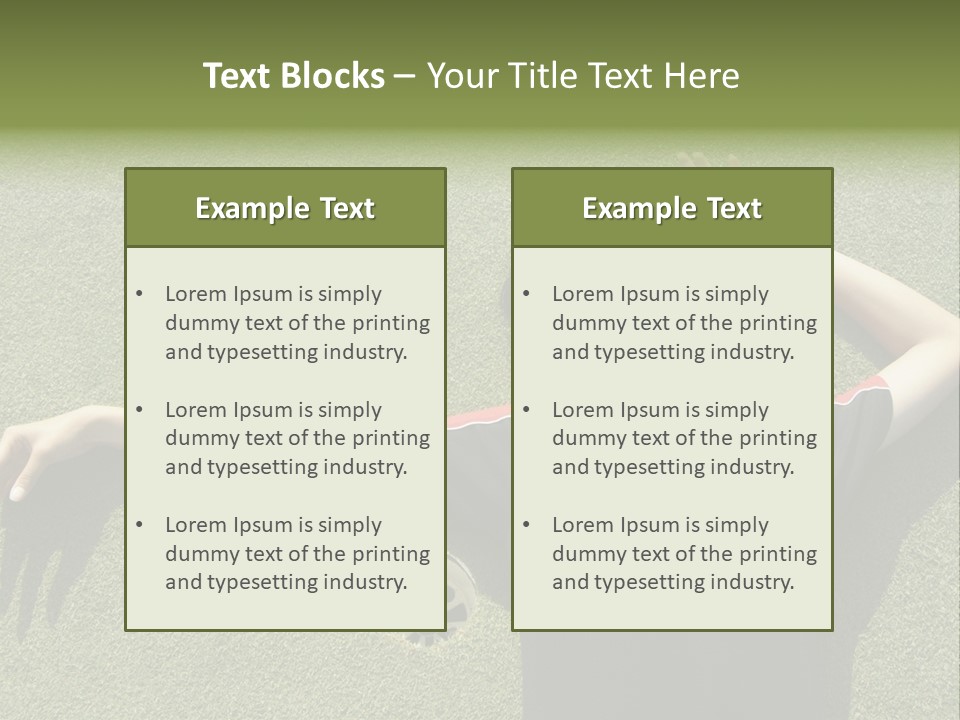Young, Female Golf Player Smiling And Embracing The Hole At A Golf Course. PowerPoint Template