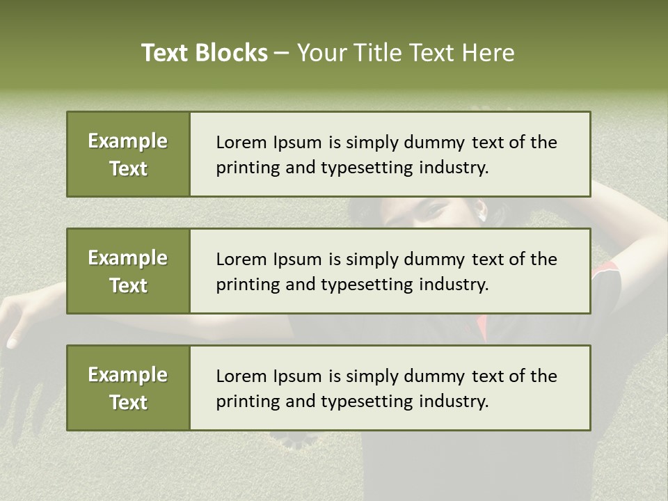 Young, Female Golf Player Smiling And Embracing The Hole At A Golf Course. PowerPoint Template