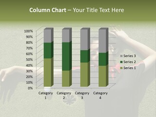 Young, Female Golf Player Smiling And Embracing The Hole At A Golf Course. PowerPoint Template