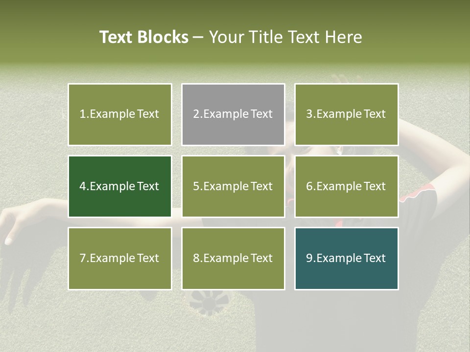 Young, Female Golf Player Smiling And Embracing The Hole At A Golf Course. PowerPoint Template