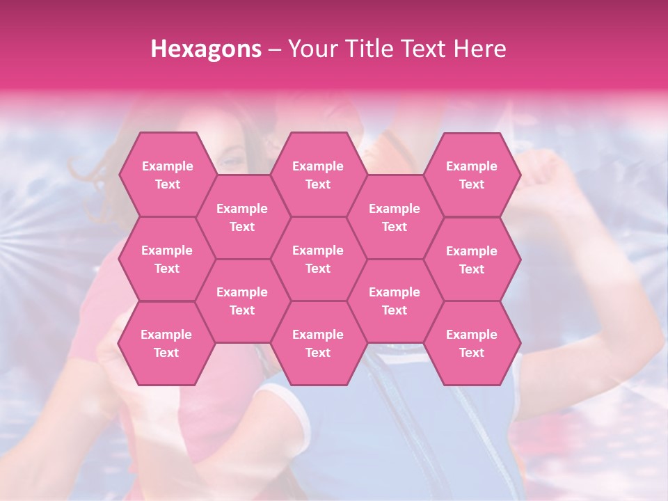 Three Friends Making Party PowerPoint Template