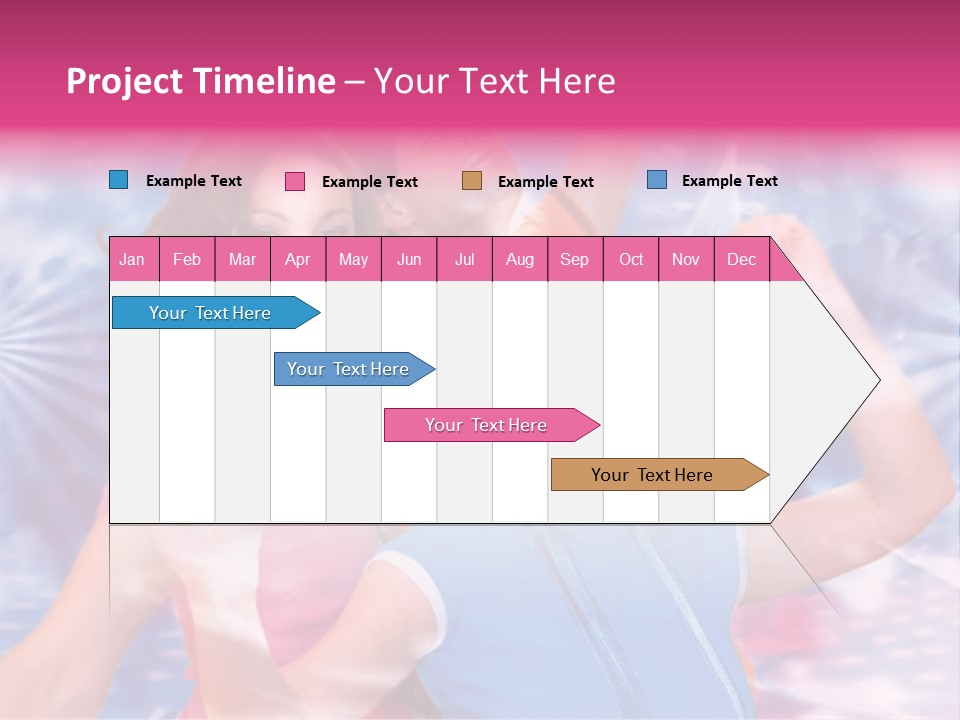 Three Friends Making Party PowerPoint Template