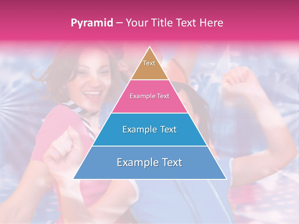 Three Friends Making Party PowerPoint Template