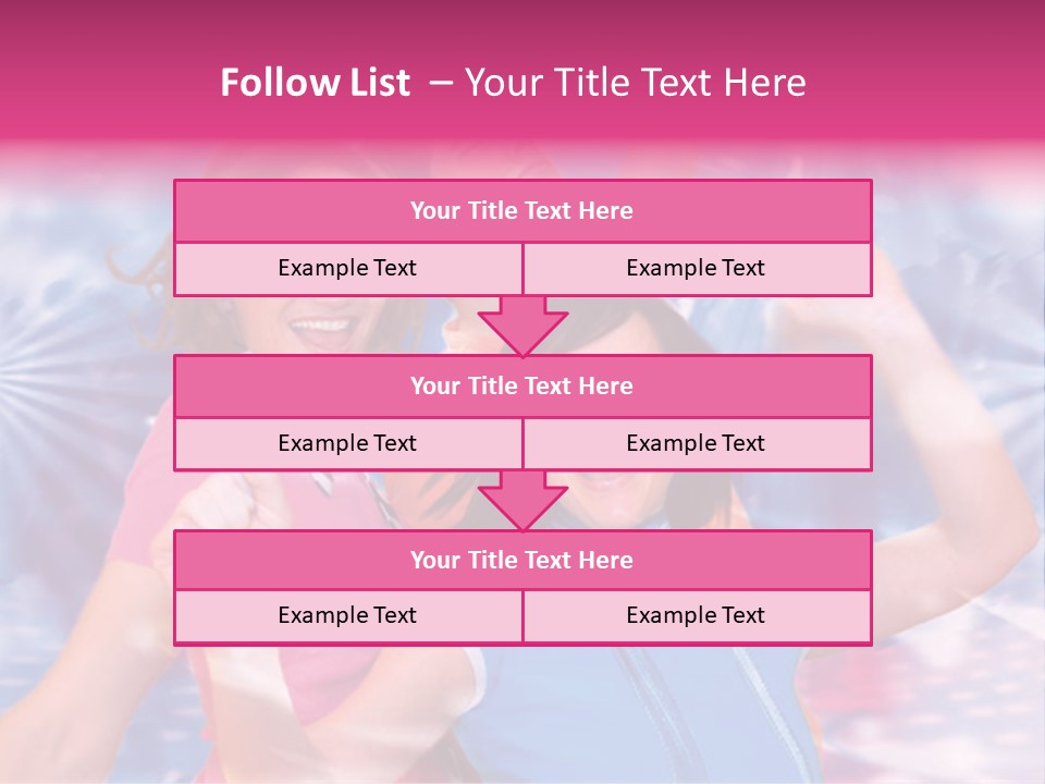 Three Friends Making Party PowerPoint Template