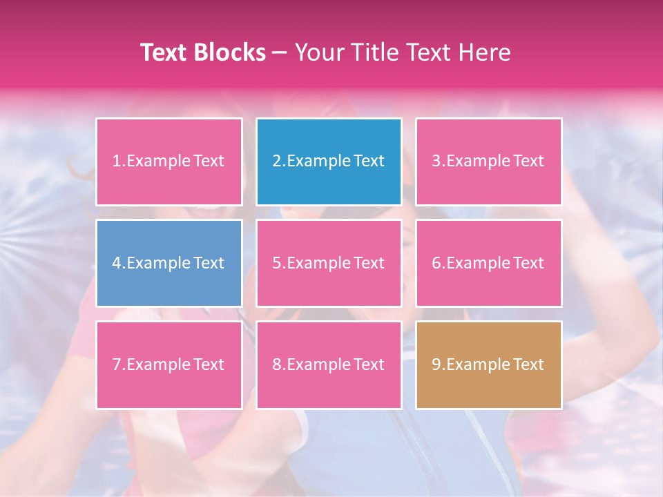 Three Friends Making Party PowerPoint Template