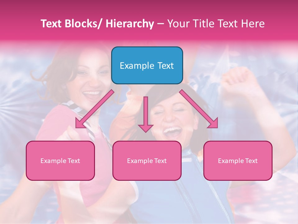 Three Friends Making Party PowerPoint Template