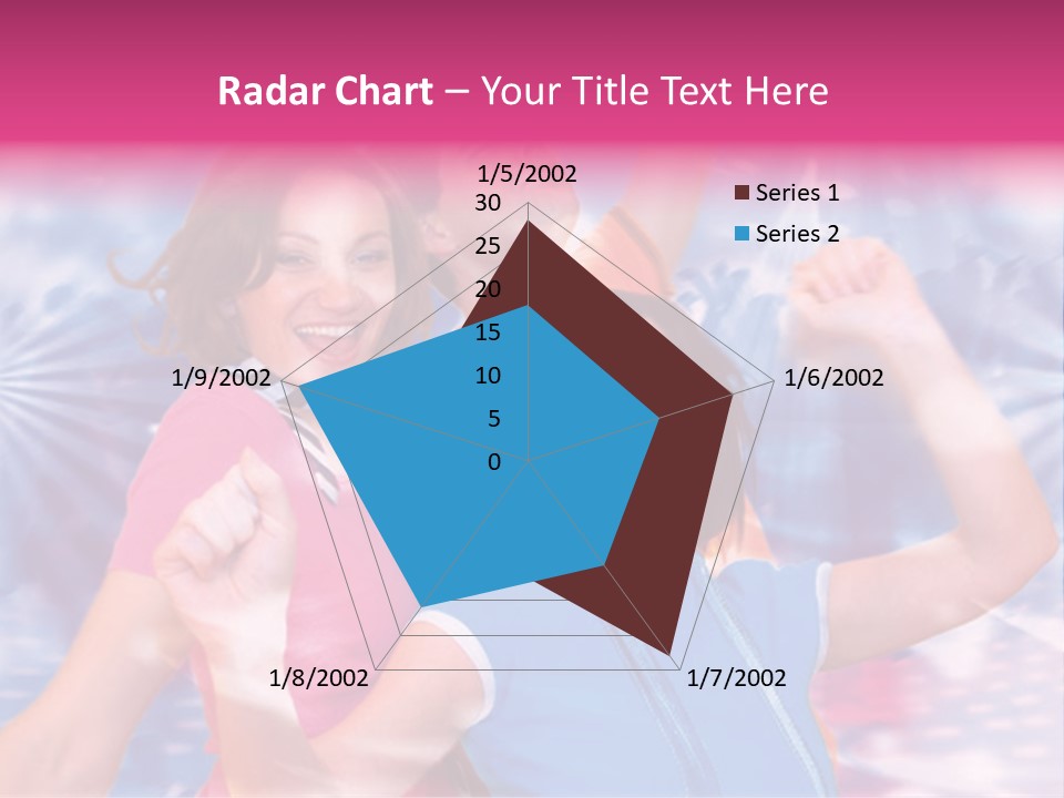 Three Friends Making Party PowerPoint Template